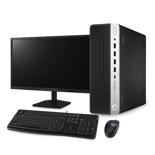 Computadora HP 705 G4 con Monitor de 20 pulgadas, teclado y mouse inalámbrico
