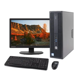 Computadora HP 600 G2 con Monitor de 20 pulgadas, Teclado y Mouse inalámbrico